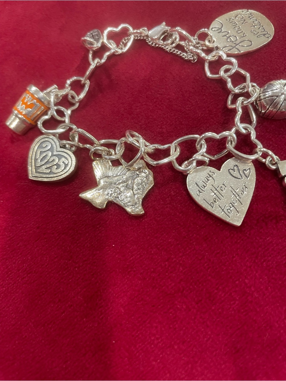 James Avery Silver Charm Bracelet with 7 Charms - Picture 4 of 6